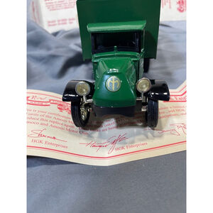Scale Models 1935 Mack Freight Bank Green Toy Truck
